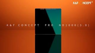 K&F Concept PRO ND1000 Square Filter 3.0 Version | 8 Filter Ring Adapters