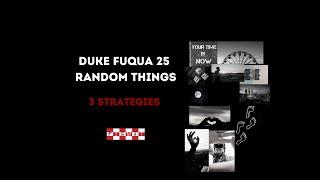 Duke Fuqua MBA 25 Random Things - 3 Strategies