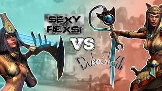 SMITE Youtuber Tournament | SexyRexsi vs DukeSloth