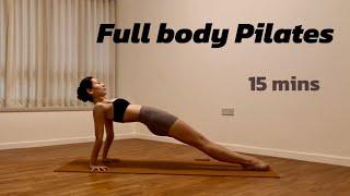 15 mins  Full body Pilates || Only Mat || beginner