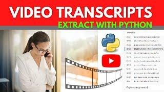 How to get the transcript of a YouTube video