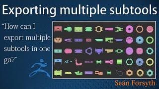 Exporting Multiple Subtools quickly from ZBrush