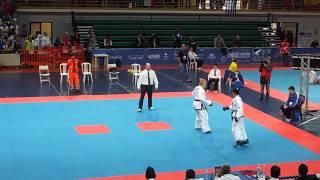 Albena Sitnilska (Bul) v Olga Borisenko (Est) Female -63 Sparring Final