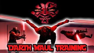 Darth Maul Lightsaber Training | Star Wars In Real Life | Flips & Kicks