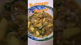 Buttered Shrimps with young corns and mushrooms #shorts