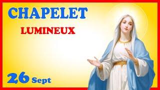 CHAPELET  Jeudi 26 Sept - Mystères Lumineux