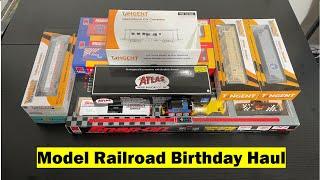 Model Railroad Birthday Train Haul 2024 (Tyco, Tangent, Bachmann, Atlas, InterMountain)