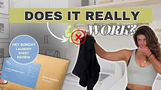 Do Laundry Sheets ACTUALLY Work on Smelly Gym Clothes?? // Hey Sunday Laundry Sheet Review