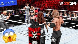 WWE 2K24 - Dominik Mysterio & Liv Morgan vs. Edge & Lita | PS5" [4K60]