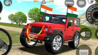 Red ️ 4x4 Thar Game Play Video Indian Cars Simulator 3D Game Play