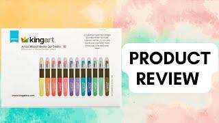 King Art metallic gel crayon stick review