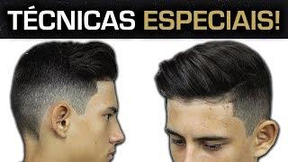 Ensinei Várias Técnicas Especiais! Corte de Cabelo Masculino com Topete