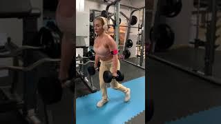 Walkin glunges 15 kg  dumbbell Daniela Blazheva