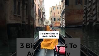 HUGE Italy mistakes to avoid! #italy #shorts #travelvlog #mistakes #traveling