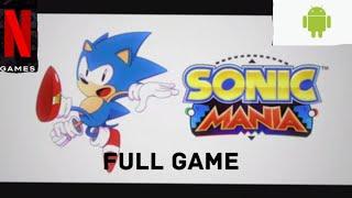 Sonic Mania Plus Netflix Mobile Port - Full Game All 7 Chaos emeralds. [Netflix] (NO Commentary)