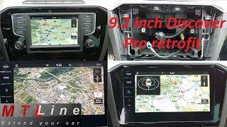 Retrofit of 9.2 inch Discover Pro with Google Earth, App-Connect and Perform. Monitor - VW Passat B8