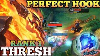 THRESH POWERFUL SUPPORT! PERFECT HOOK PREDICTION - TOP 1 GLOBAL THRESH BY TBE Lý Quân - WILD RIFT