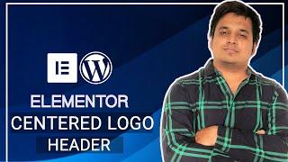 WordPress center logo in menu header using Elementor pro & CSS