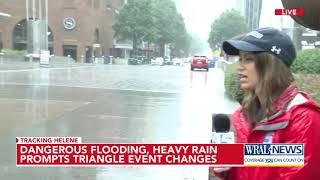 Dangerous Flooding, heavy rain promts Triangle event changes