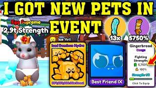 I Got New OP Pet In Christmas Event On Arm Wrestling Simulator (Roblox)!