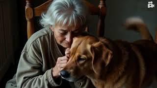 A grand ma is crying
