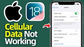 How to Fix Cellular Data Not Working on iPhone After iOS 18 Update (FIXED)