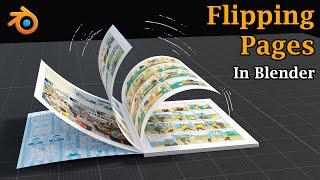 Flipping Pages: Animation In Blender | Easy Step By Step Tutorial | Books | Magazines | Diaries etc.