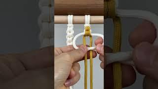 TUTORIAL Macrame basic knot series 13 Endless fall knot #shorts