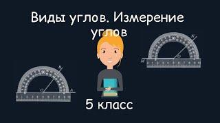 Виды углов. Измерение углов. 5 класс