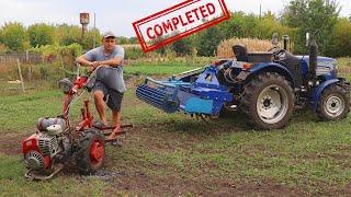 I collected ALL THE EQUIPMENT to SOW MUSTARD for green manure!!!