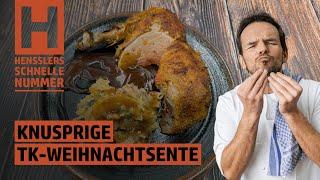 Schnelles Knusprige Weihnachtsente mit Füllung Rezept von Steffen Henssler