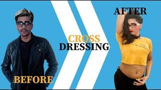 BOY TO GIRL MAKEUP | MALE TO FEMALE || CROSSDRESSING | TRANSFORMATION | SAREE | INDIAN CROSSDRESSING