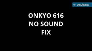 Onkyo no sound fix