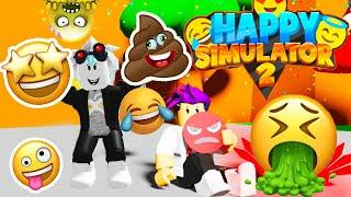 САМЫЕ СМЕШНЫЕ ЭМОДЗИ В СИМУЛЯТОРЕ СЧАСТЬЯ 2! ROBLOX Happy Simulator 2