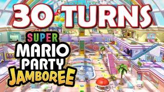 Super Mario Party Jamboree - PLAYING FOR 30 TURNS!! Rainbow Galleria (Shopping Mall Board)