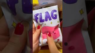 Flag Blind bag!️#blindbag #squishypaper #squishy #unboxing #craft #tiktok #viral #flag #korea