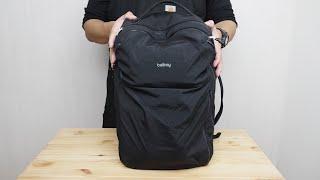 Bellroy Lite Travel Pack 30L - 950g suitcase-style opening travel bag  for weekends & quick trips