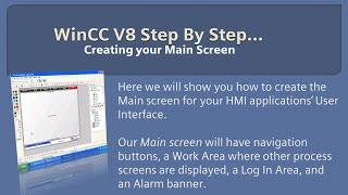 WinCC v8.0 Step By Step 7: Create Main Screen Graphics Designer Learn SCADA Programming  #winccguru