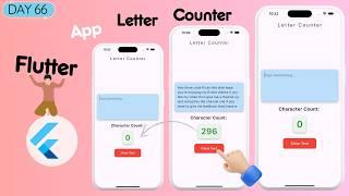 How to Count Letters in Flutter | Flutter Counter App | Letter Counter App Flutter