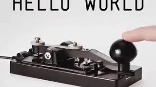 How to write Hello World on a Morse Key | Morse Code