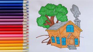 Draw a picture of the house | Uy rasmini chizish | Нарисуй дом