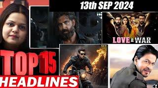 Top 15 Big News of Bollywood | 13th  SEPTEMBER 2024 | Salman Khan , Ramayana, Sunny Deol, Amir Khan