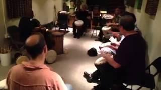 Ibrahima Camara Class just before he left Boston 6/2014