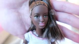 Barbie made to move review, unboxing / Барби афроамериканка обзор и распаковка