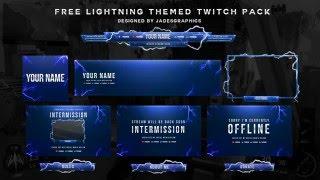 Free Twitch Template Pack | Designed By @Jadesgraphics