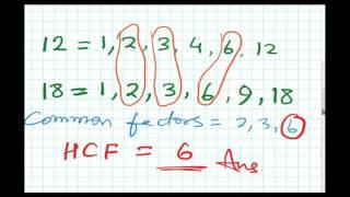 Finding HCF by Factor Method and Prime Factoristion Method Division method Pat 4