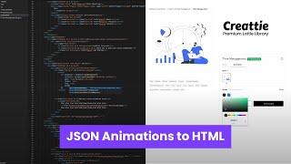 How to add Lottie animations with JSON to HTML