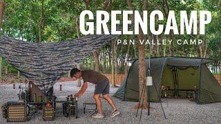 GoOut EP.29 / Greencamp / คุมโทนเขียวในบรรยากาศลานหินฟิวเกาหลี / P&N valley camp / ASMR/ solocamping