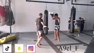 رياضة ( ١٥ ) | Pads workout with the Saudi kickboxing national team coach C.Maher Asiri