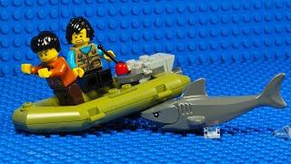 Lego City Shark Hunting Man - Shark Attack